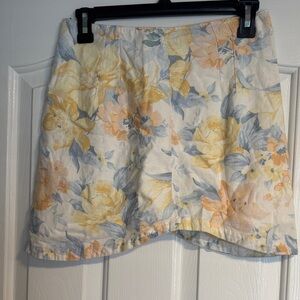 Abercrombie & Fitch Floral Skirt in Yellow and Blue